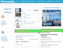 Tablet Screenshot of placementadda.com